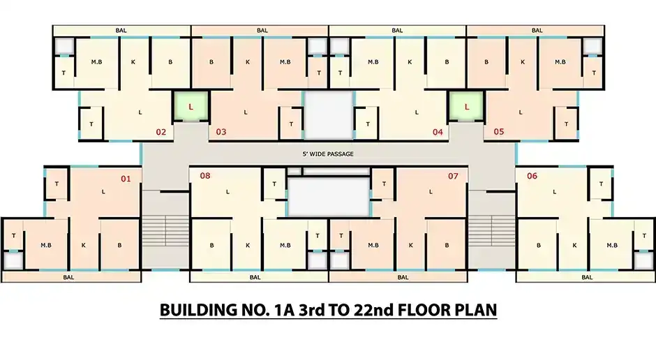 Narayani Dham Bhiwandi Floor Plans